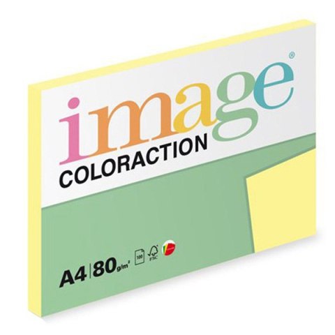 Papier kserograficzny Coloraction, Desert, A4, 80 g/m2, jasny żółty, 100 arkusza, nadaje się do druku atramentowego Papier kserograficzny Coloraction, Desert, A4, 80 g/m2, jasny żółty, 100 arkusza, nadaje się do druku atramentowego