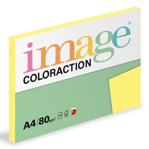 Papier kserograficzny Coloraction, Florida, A4, 80 g/m2, cytrynowy żółty, 100 arkusza, nadaje się do druku atramentowego Papier kserograficzny Coloraction, Florida, A4, 80 g/m2, cytrynowy żółty, 100 arkusza, nadaje się do druku atramentowego
