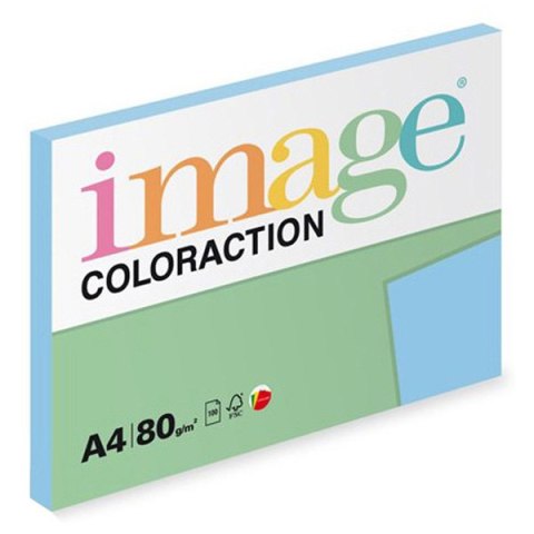 Papier kserograficzny Coloraction, Iceberg, A4, 80 g/m2, lodowy niebieski, 100 arkusza, nadaje się do druku atramentowego Papier kserograficzny Coloraction, Iceberg, A4, 80 g/m2, lodowy niebieski, 100 arkusza, nadaje się do druku atramentowego