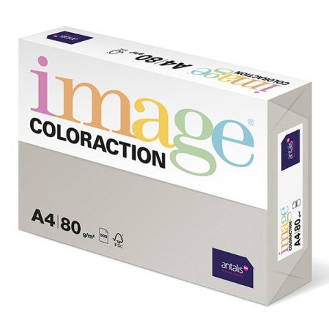Papier kserograficzny Coloraction, Iceland, A4, 80 g/m2, szary, 500 arkusza, nadaje się do druku atramentowego Papier kserograficzny Coloraction, Iceland, A4, 80 g/m2, szary, 500 arkusza, nadaje się do druku atramentowego