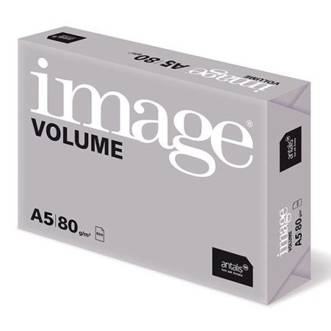 Papier kserograficzny Image, Volume A5, 80 g/m2, biały, 500 arkusza, nadaje się do laser + atram. Papier kserograficzny Image, Volume A5, 80 g/m2, biały, 500 arkusza, nadaje się do laser + atram.