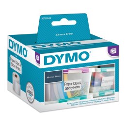 Dymo etykiety papierowe 57mm x 32mm, białe, uniwersalne, usuwalne, 1000 szt., 11354, S0722540