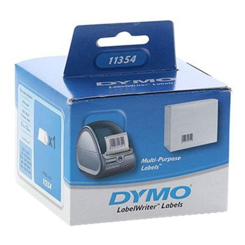 Dymo etykiety papierowe 57mm x 32mm, białe, uniwersalne, usuwalne, 1000 szt., 11354, S0722540 Dymo etykiety papierowe 57mm x 32mm, białe, uniwersalne, usuwalne, 1000 szt., 11354, S0722540
