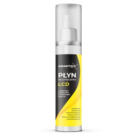 Płyn Asarto do czyszczenia LCD/TFT 125ml + ściereczka z mikrofibry Asarto Płyn Asarto do czyszczenia LCD/TFT 125ml + ściereczka z mikrofibry Asarto
