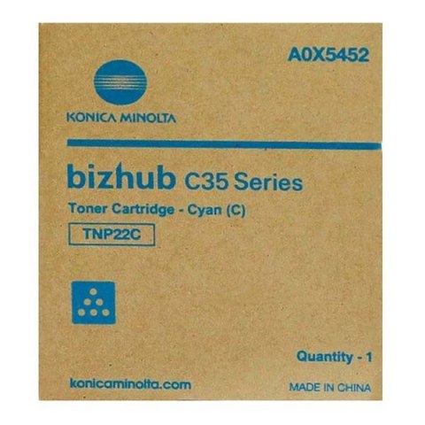 Konica Minolta oryginalny toner A0X5452, TNP22C, cyan, 6000s Konica Minolta oryginalny toner A0X5452, TNP22C, cyan, 6000s