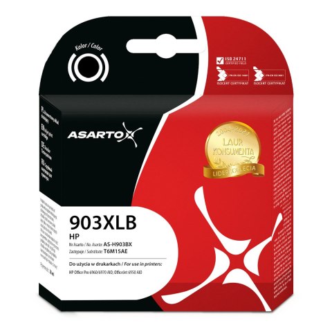 Tusz Asarto do HP 903XLB | T6M15AE | 825 str. | black | REF. Asarto Tusz Asarto do HP 903XLB | T6M15AE | 825 str. | black | REF. Asarto