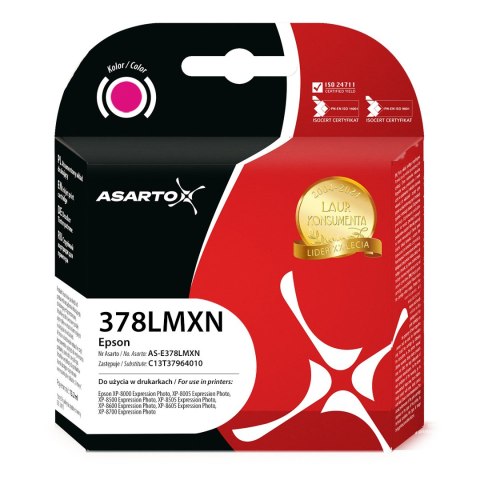 Tusz Asarto do Epson 378XL | C13T37964010 | 830 str. | light magenta Asarto Tusz Asarto do Epson 378XL | C13T37964010 | 830 str. | light magenta Asarto